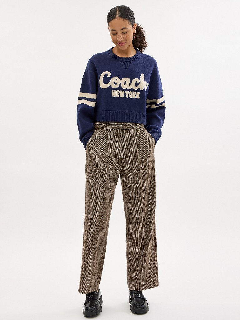 Coach Outlet Cropped Coach Sweater